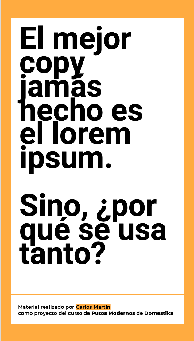 Intento de Copywriter para Putos Modernos x Domestika  3