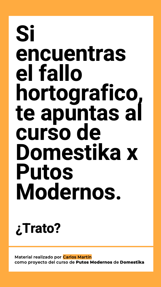 Intento de Copywriter para Putos Modernos x Domestika  4