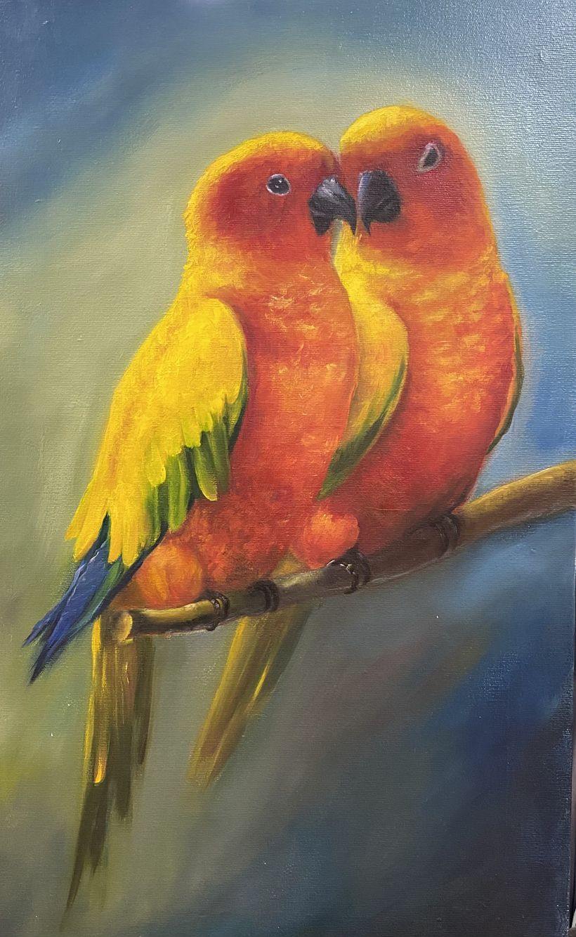 Pintando com tintas a óleo 3