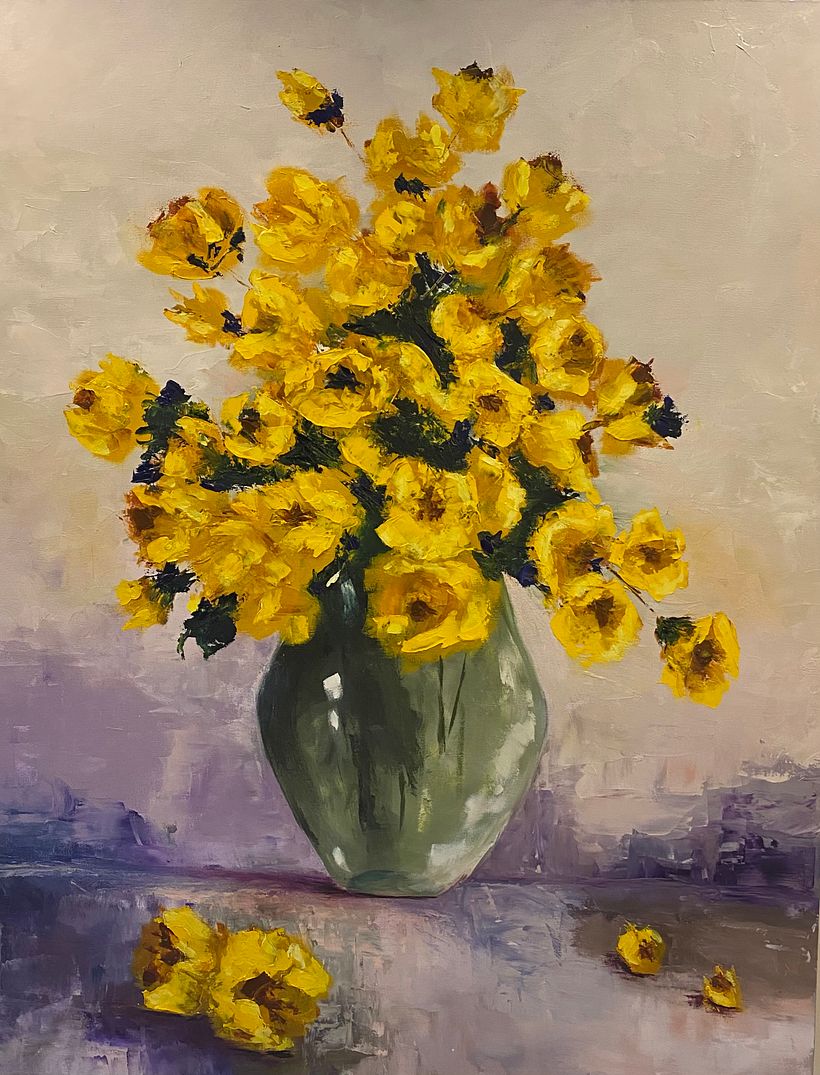 Pintando com tintas a óleo 6