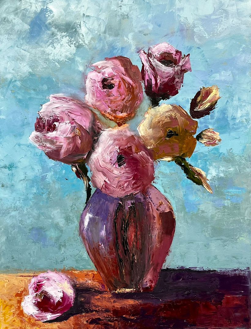 Pintando com tintas a óleo 7