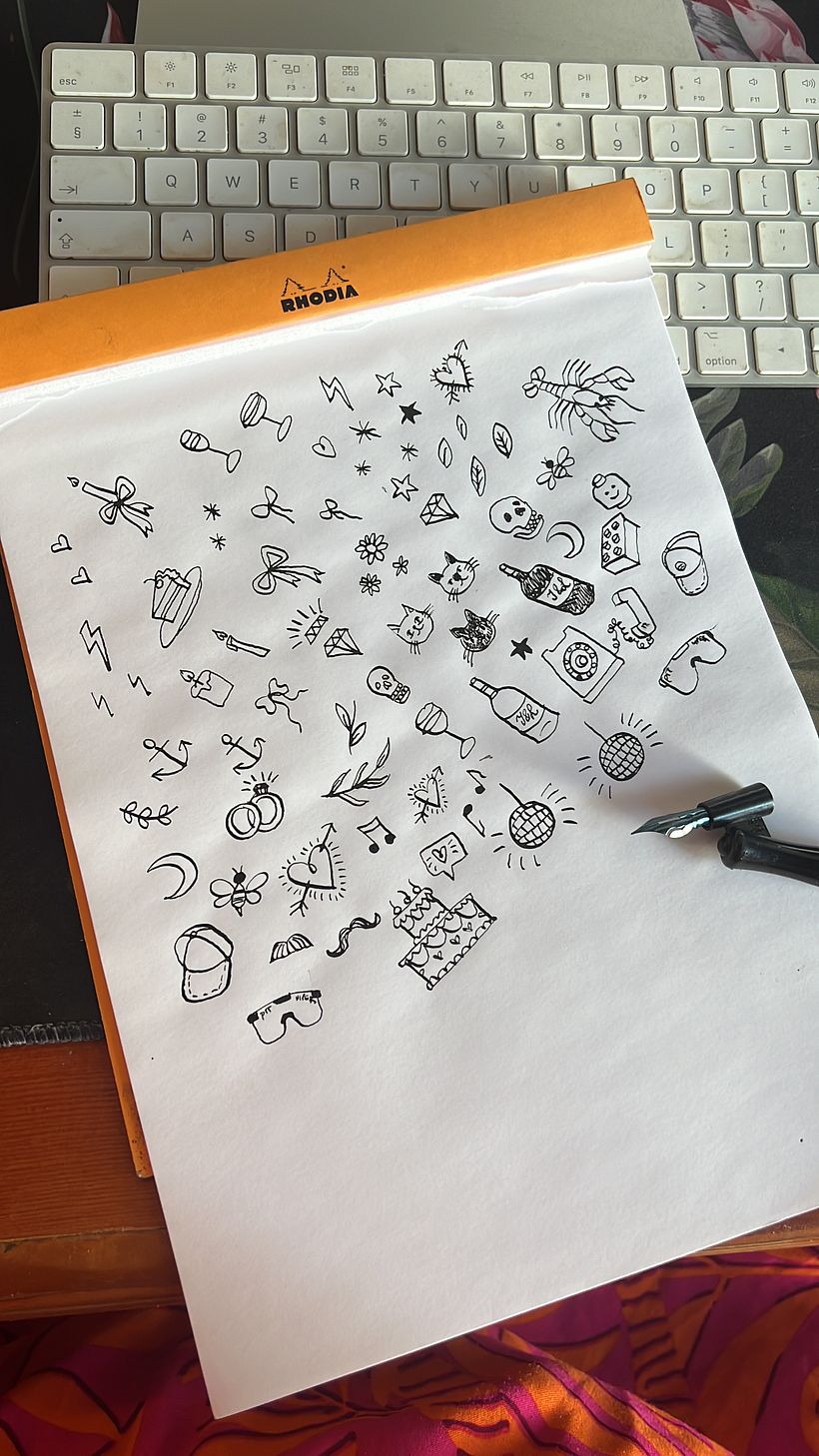 PROCESS: HAND DRAWN, WHIMSICAL CUSTOM ILLUSTRATIONS WITH SUMI INK AND CALLIGRAPHY NIB
