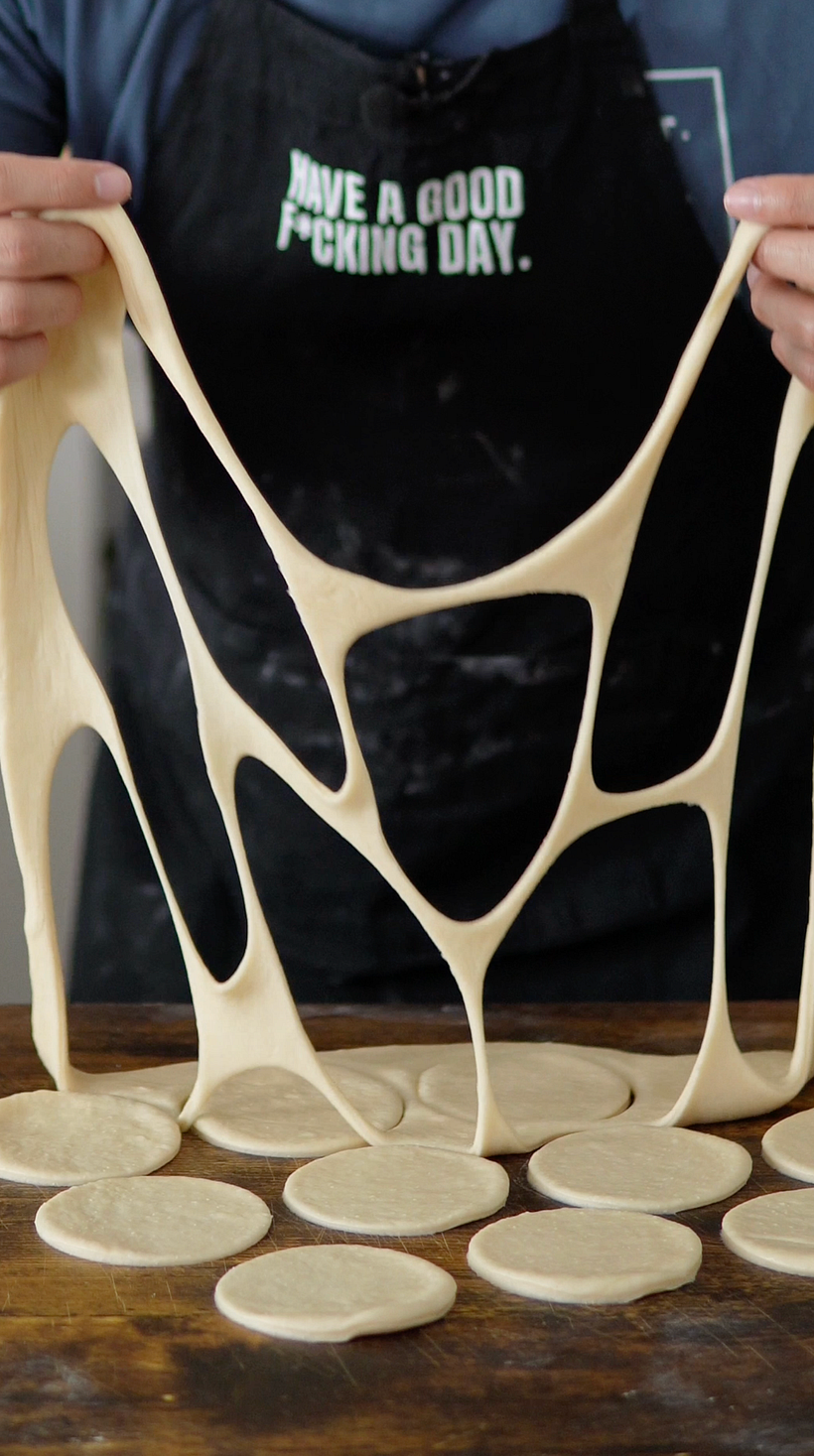 Creating the classic doughnut shapes