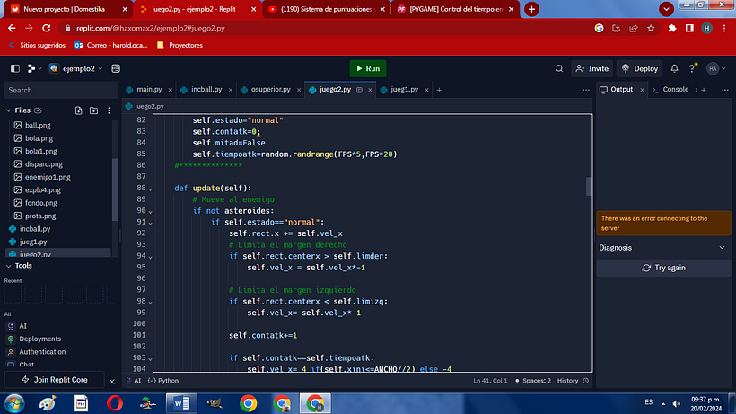 Videojuego Naves-Asteroides con Python y Pygame 5