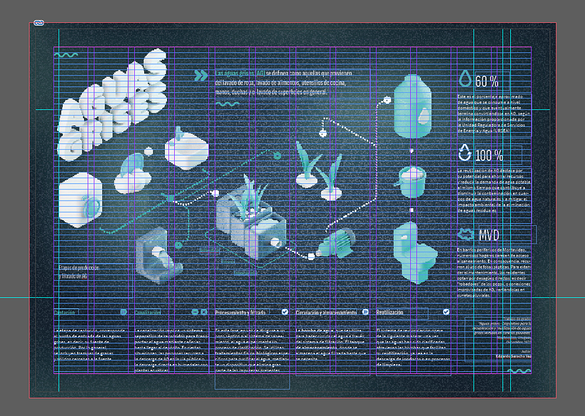 Aguas Grises - Diseño gráfico