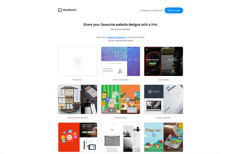 Gomoodboard mood board tools