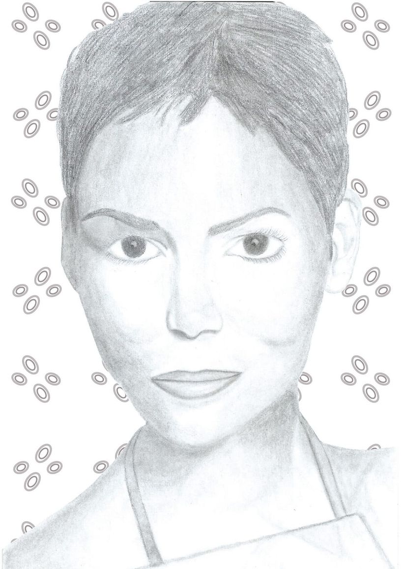 Retrato a mano con lápiz 