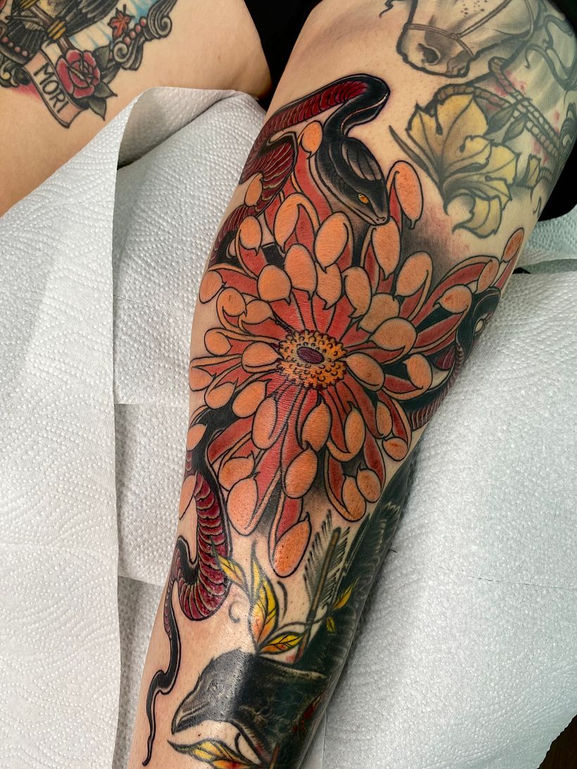 Flowers tattoo 7