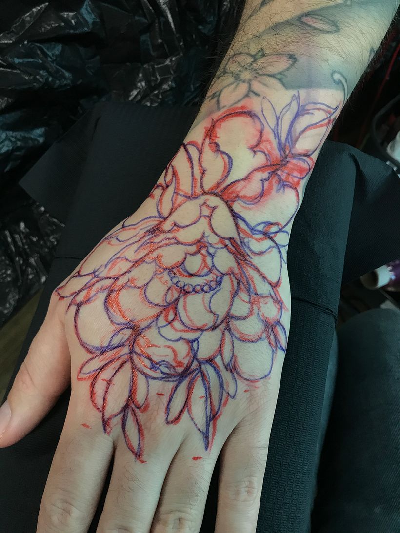 Flowers tattoo 8
