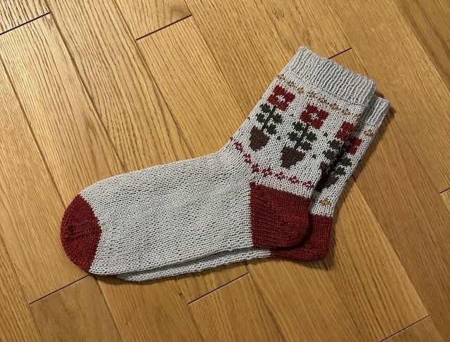 My project for course: Introduction to Colorwork Sock Knitting 2