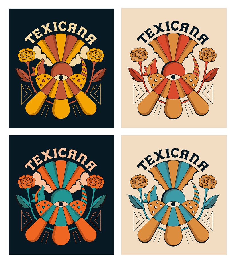 Visual identity design with an illustrated soul