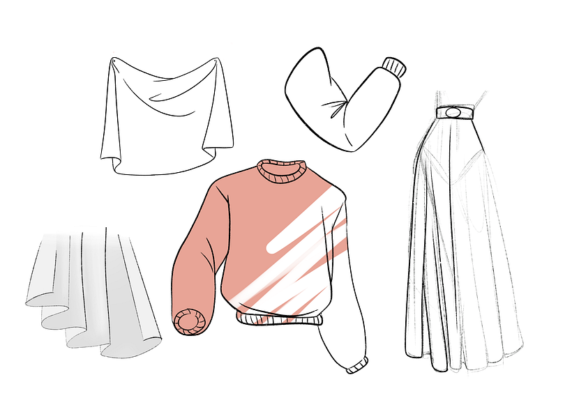 Free Download: How to draw folds in clothing 8