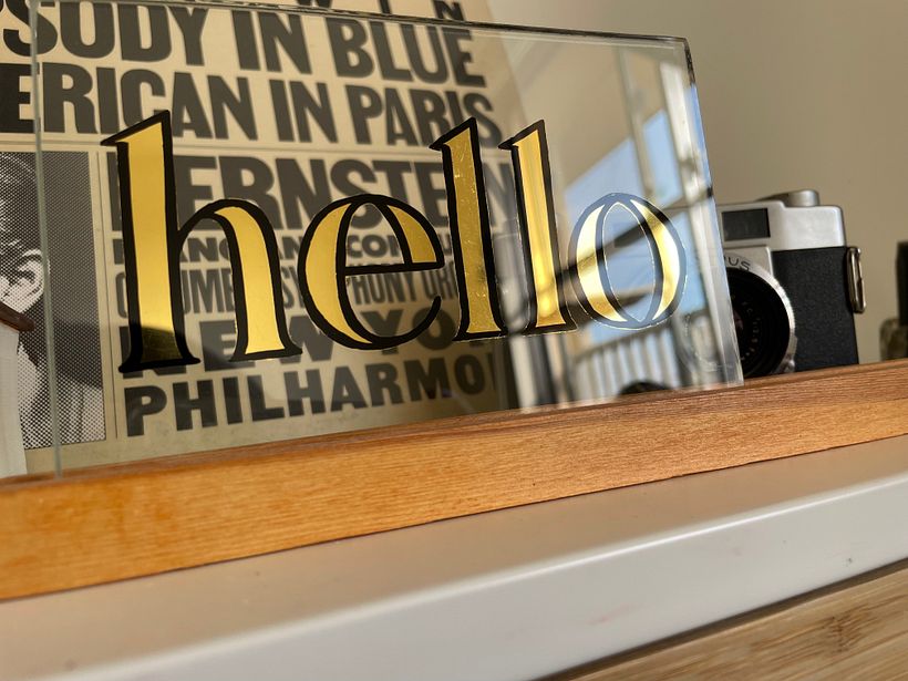 Hello! My project for course: Gold Gilding on Glass 5