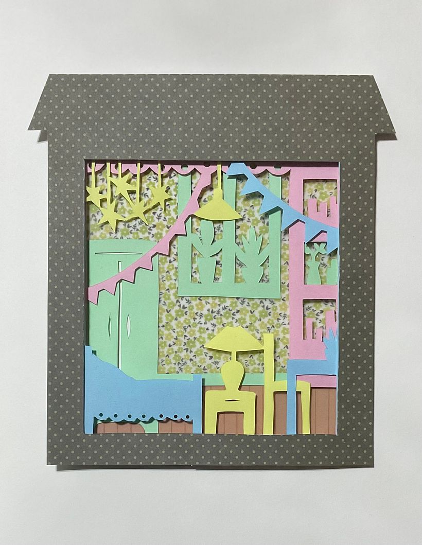 Il mio progetto del corso: Laboratorio di carta: crea un album illustrato con il papercut 5