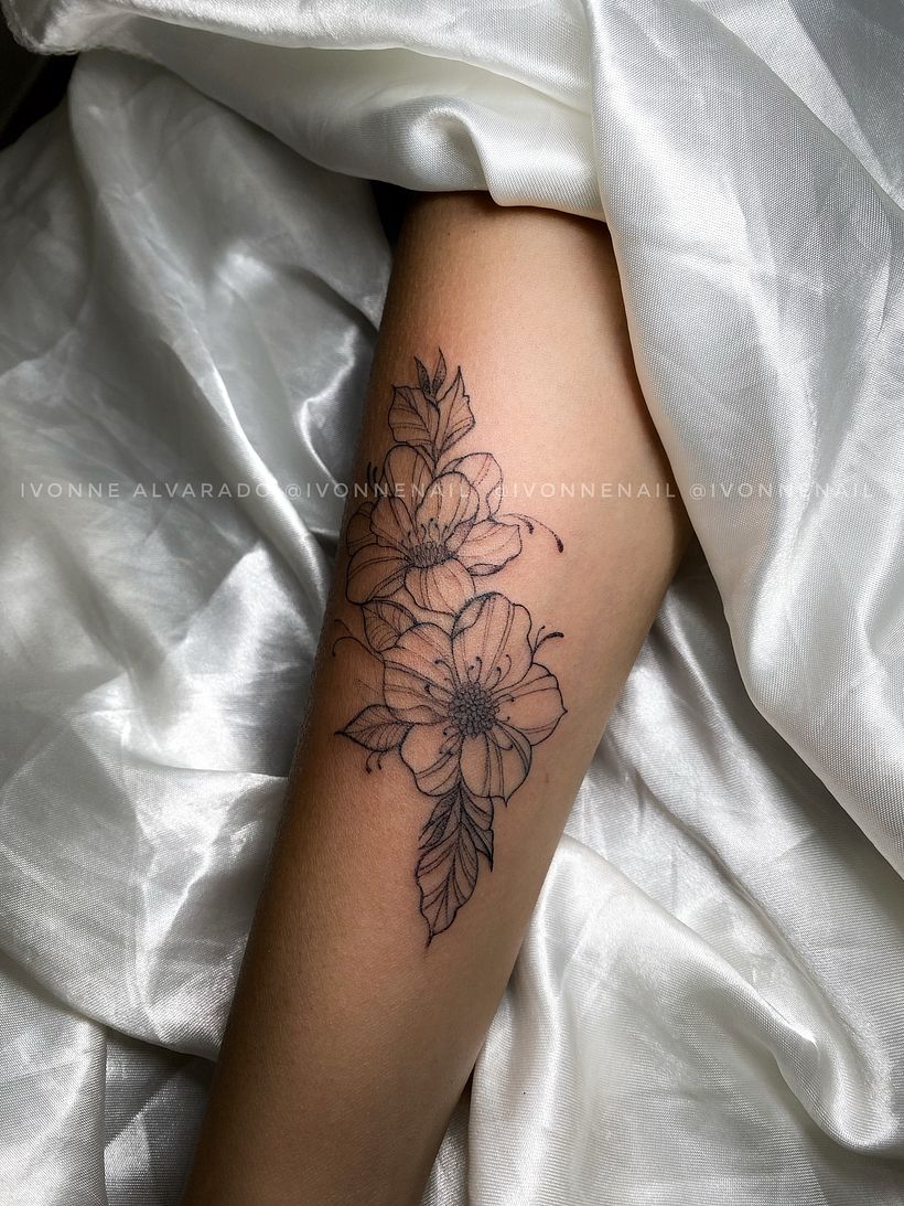 Mi proyecto del curso: Tatuaje botánico con puntillismo 5