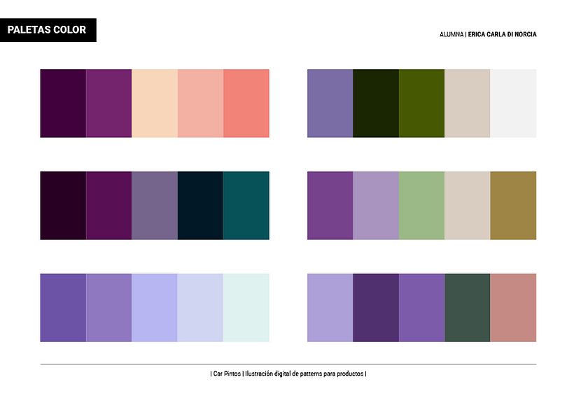 Jacaranda | Proyecto del curso: Ilustración digital de patterns para productos 3