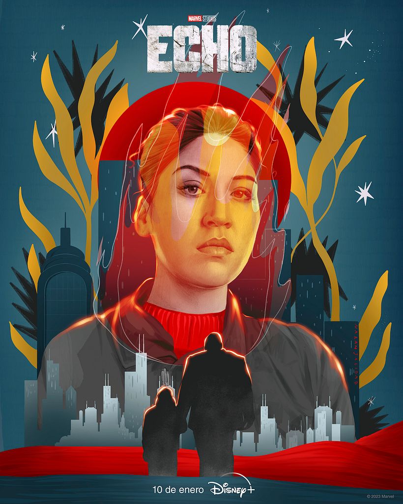 DVom Bleistift zur digitalen Leinwand: Erstellung des ECHO-Posters mit Naranjalidad  1