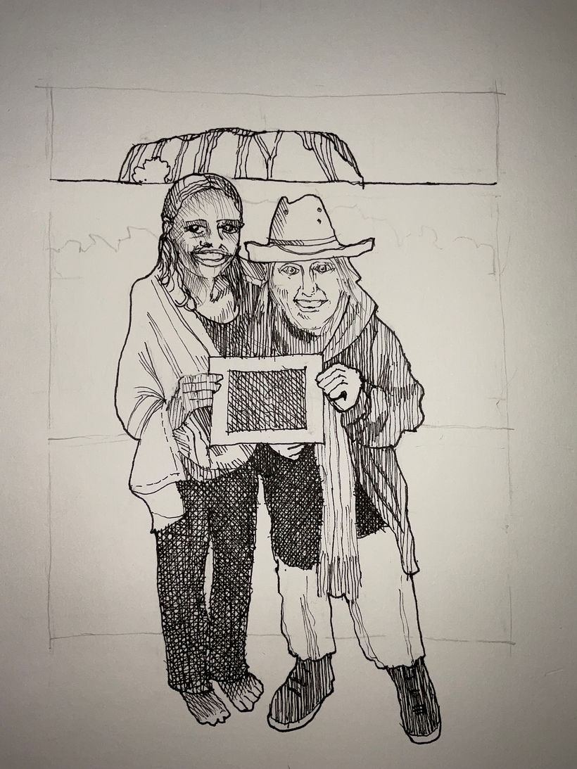 Before colouring. Size of heads are large, phone camera distortion 