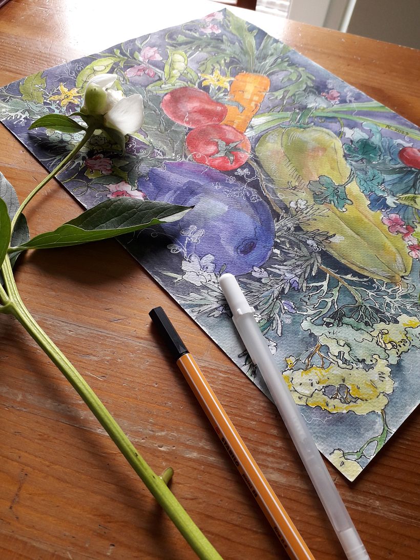 Botanical illustrations -my previous works 9