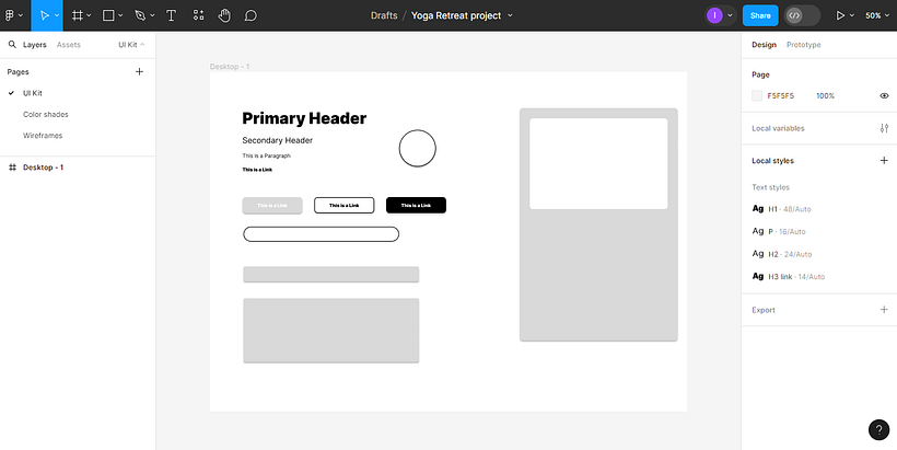 Figma page | UI Kit