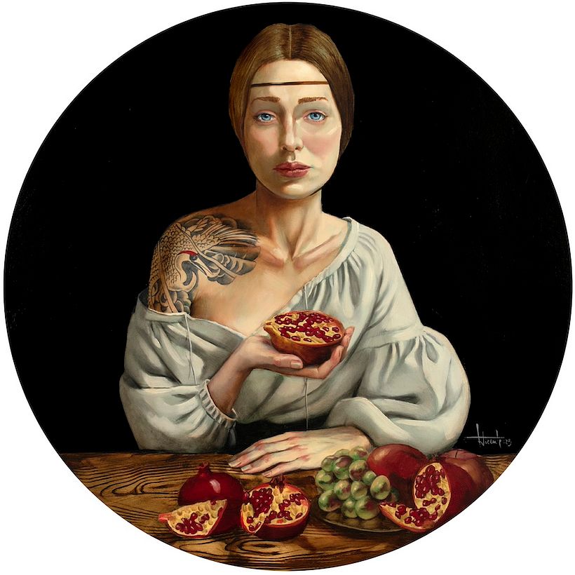 2023 Serie Renaissance La dama de la garza Fernando Vicente