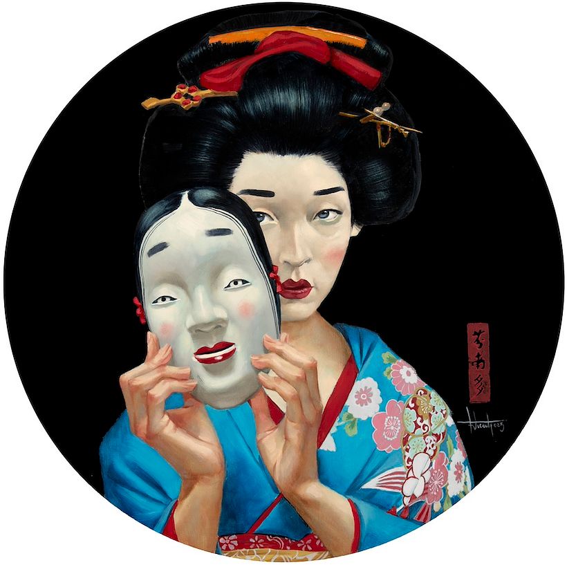 2023 Serie Geishas Doble Mascara Fernando Vicente