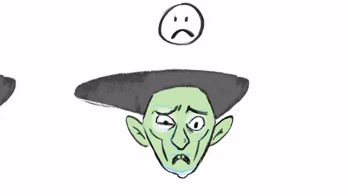 This is what a sad character looks like