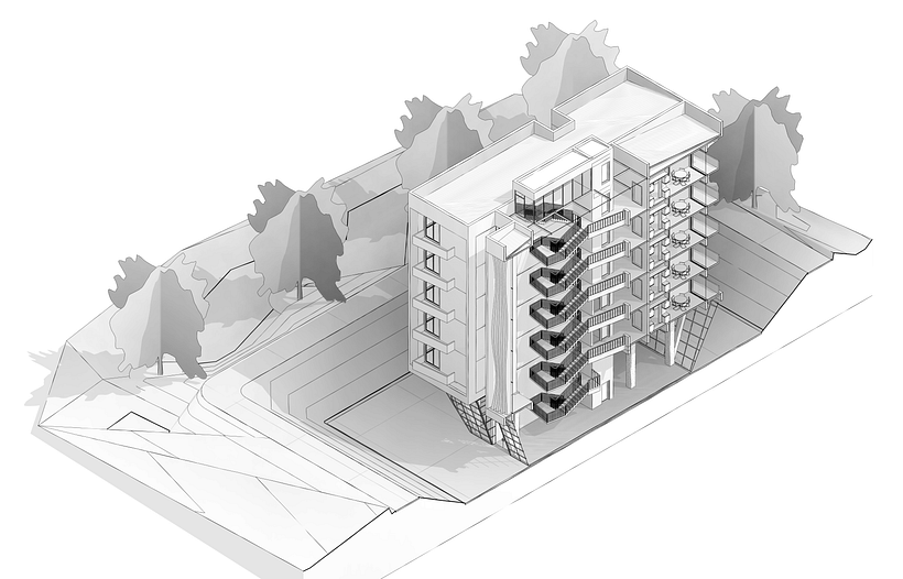 Meu projeto do curso: Modelagem de edifícios paramétricos com Revit - 3D