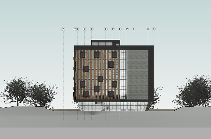 Meu projeto do curso: Modelagem de edifícios paramétricos com Revit - 3D