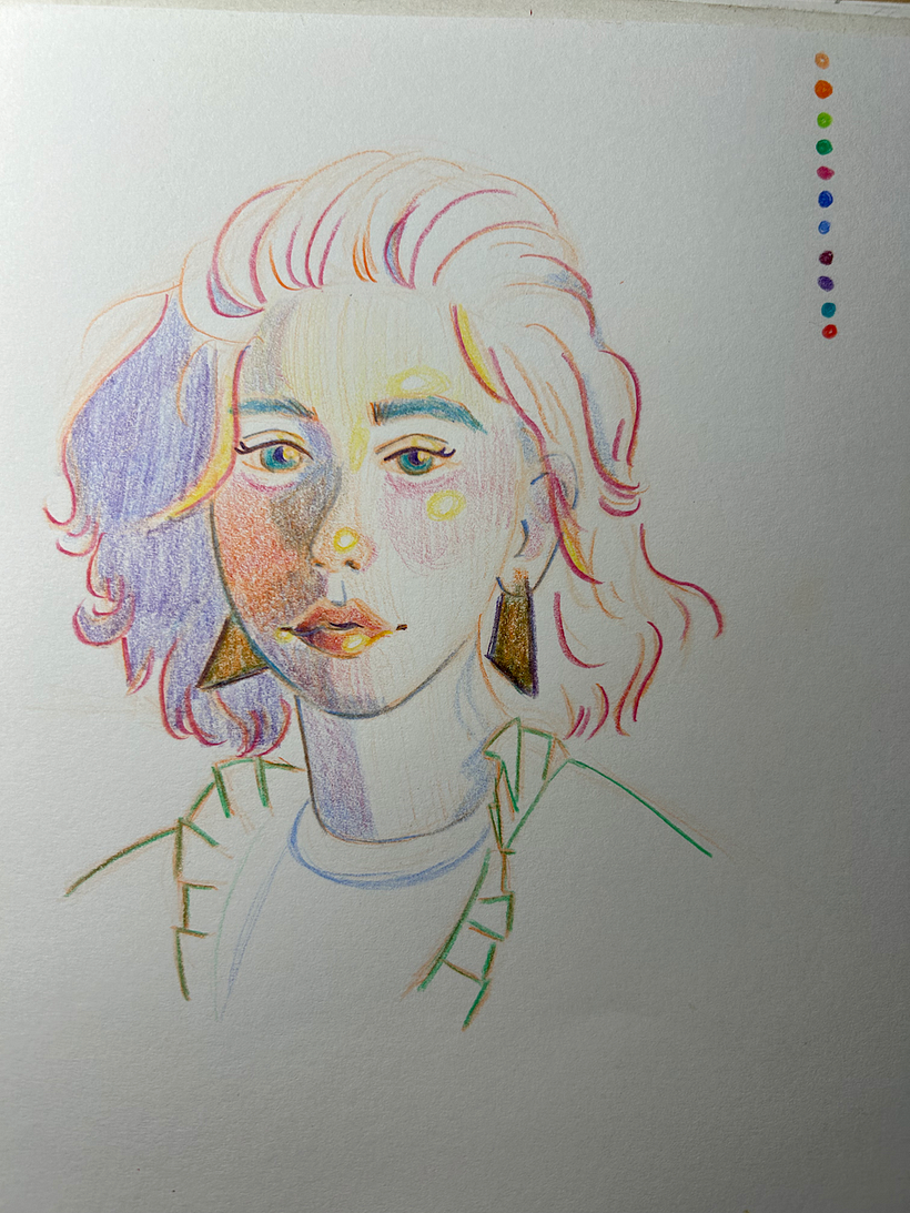 The sketch with some values