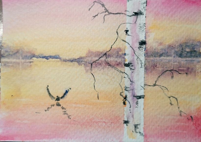 Eine Skizze, A7 groß, auf Gerstaecker Nr 3