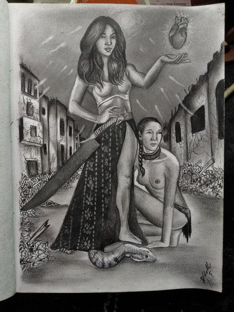Mi proyecto del curso: Dibujo imaginativo con grafito y carboncillo 4