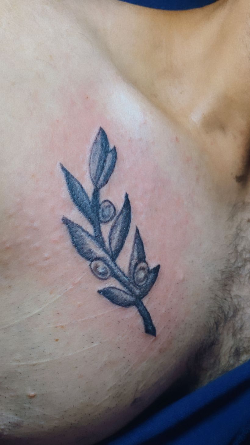 Mi proyecto del curso: Tatuaje botánico con puntillismo 1