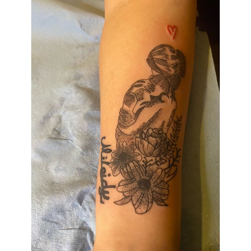 Mi proyecto del curso: Tatuaje botánico con puntillismo 2