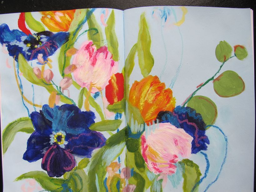 Mon projet du cours : Illustration botanique de peintures florales à l'acrylique 2