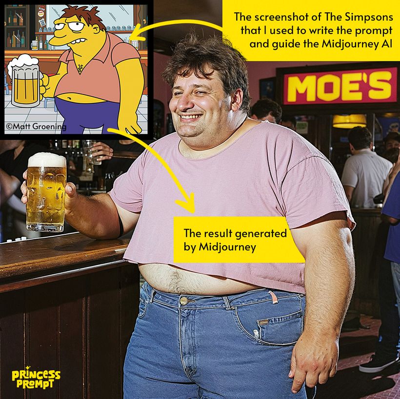 Milie, conocida como Princesa Prompt, recrea los personajes de Los Simpson 8