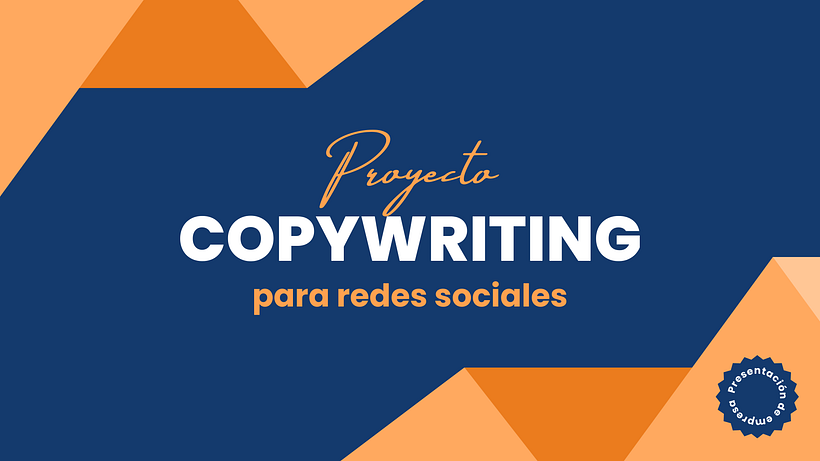 Mi proyecto del curso: Copywriting para redes sociales 2