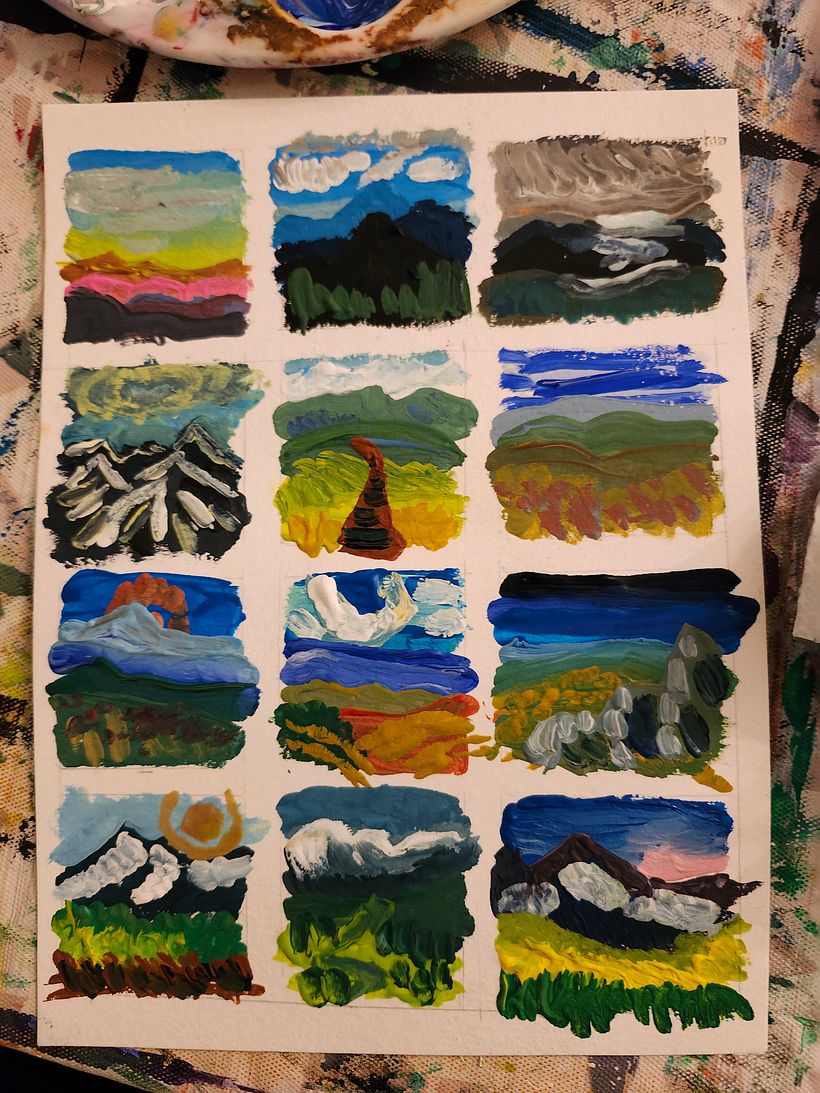 My project for course: Painting Atmospheric Landscapes with Gouache 2