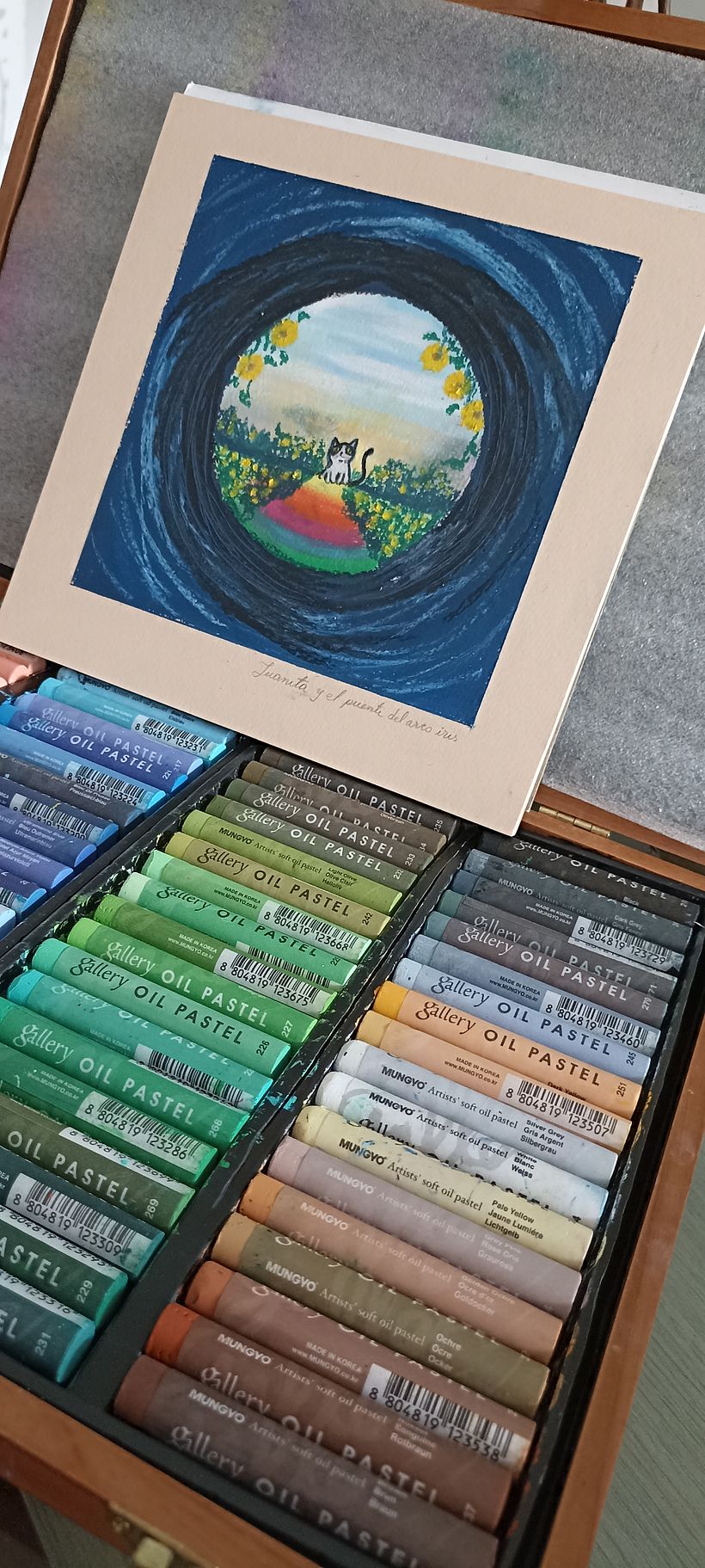 Mi proyecto del curso: Dibujo de paisajes con pasteles grasos: juega con la luz  3