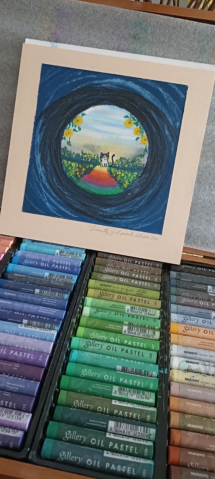 Mi proyecto del curso: Dibujo de paisajes con pasteles grasos: juega con la luz  4