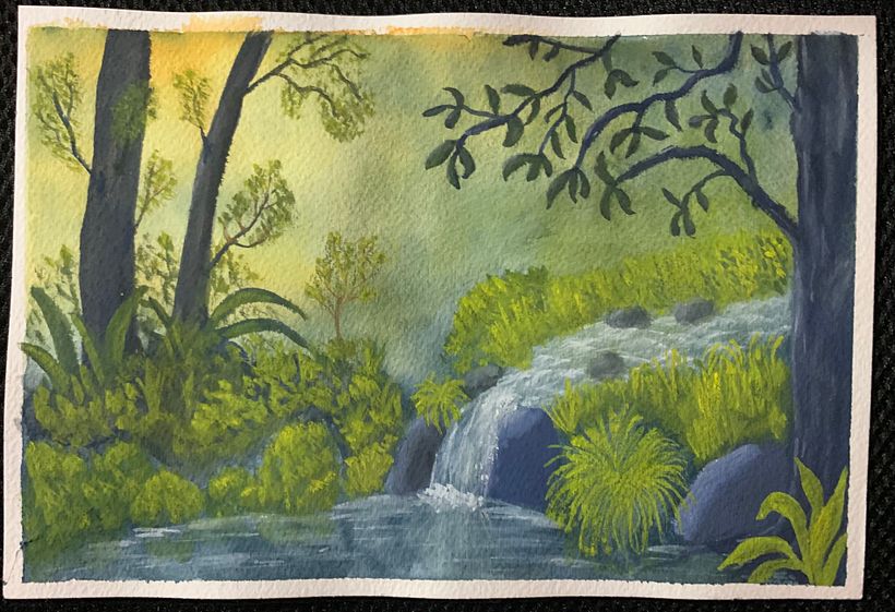 My project for course: Fantasy Landscapes with Watercolor & Gouache 1