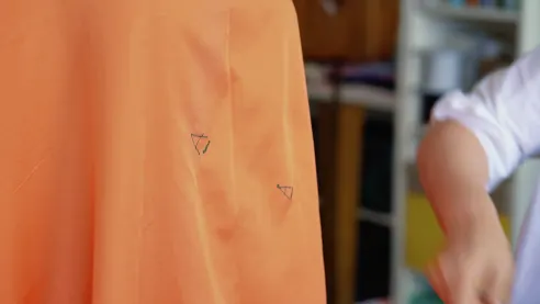 You can mark with letters where the folds will go.
