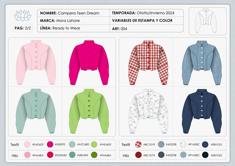 Ficha de Variables de Color y Estampa