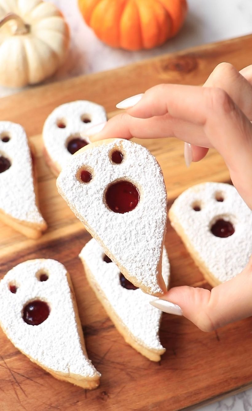 Ghost Linzer Cookies 1