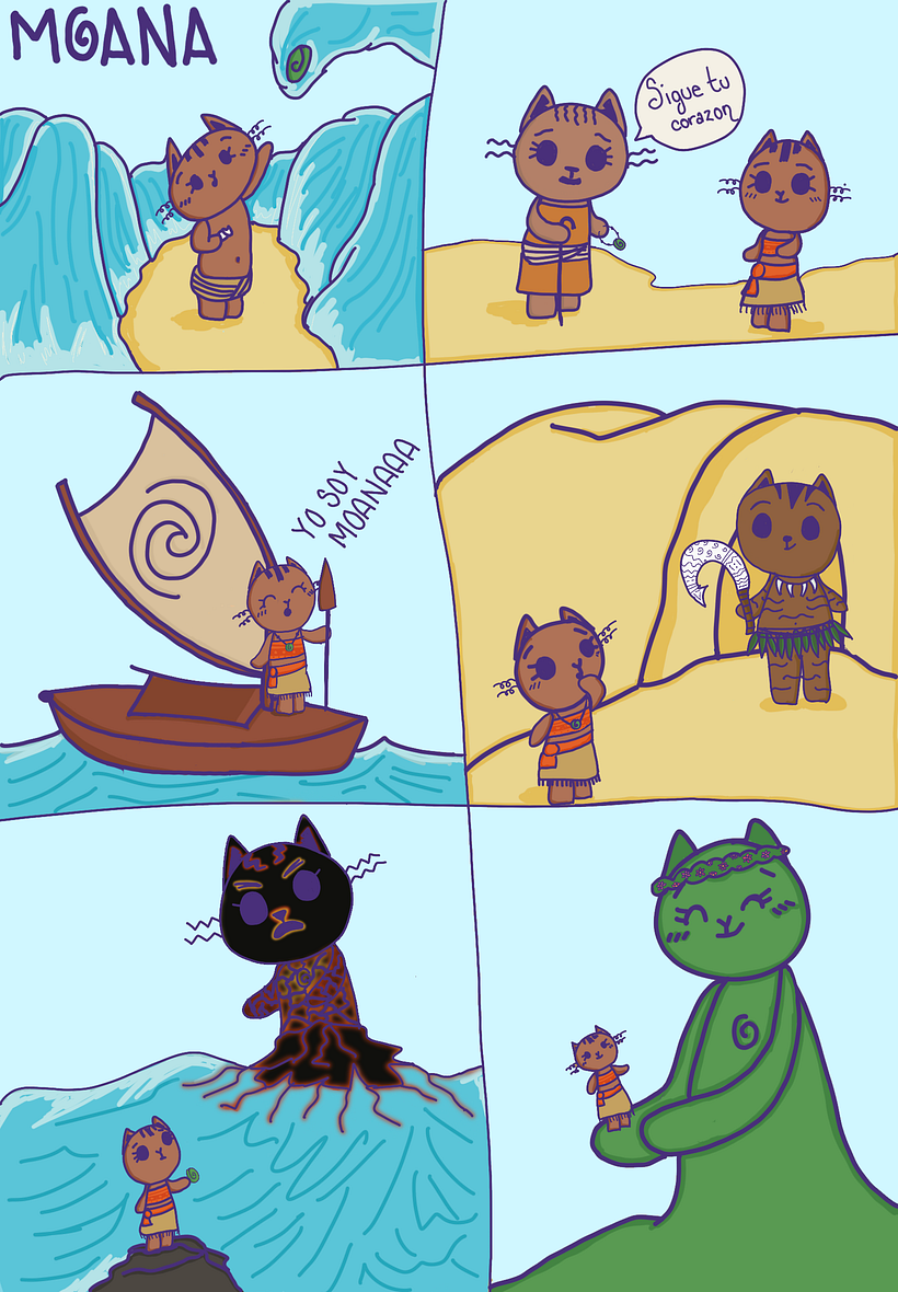 Mi proyecto del curso: Ilustración de una historia con estilo kawaii 1