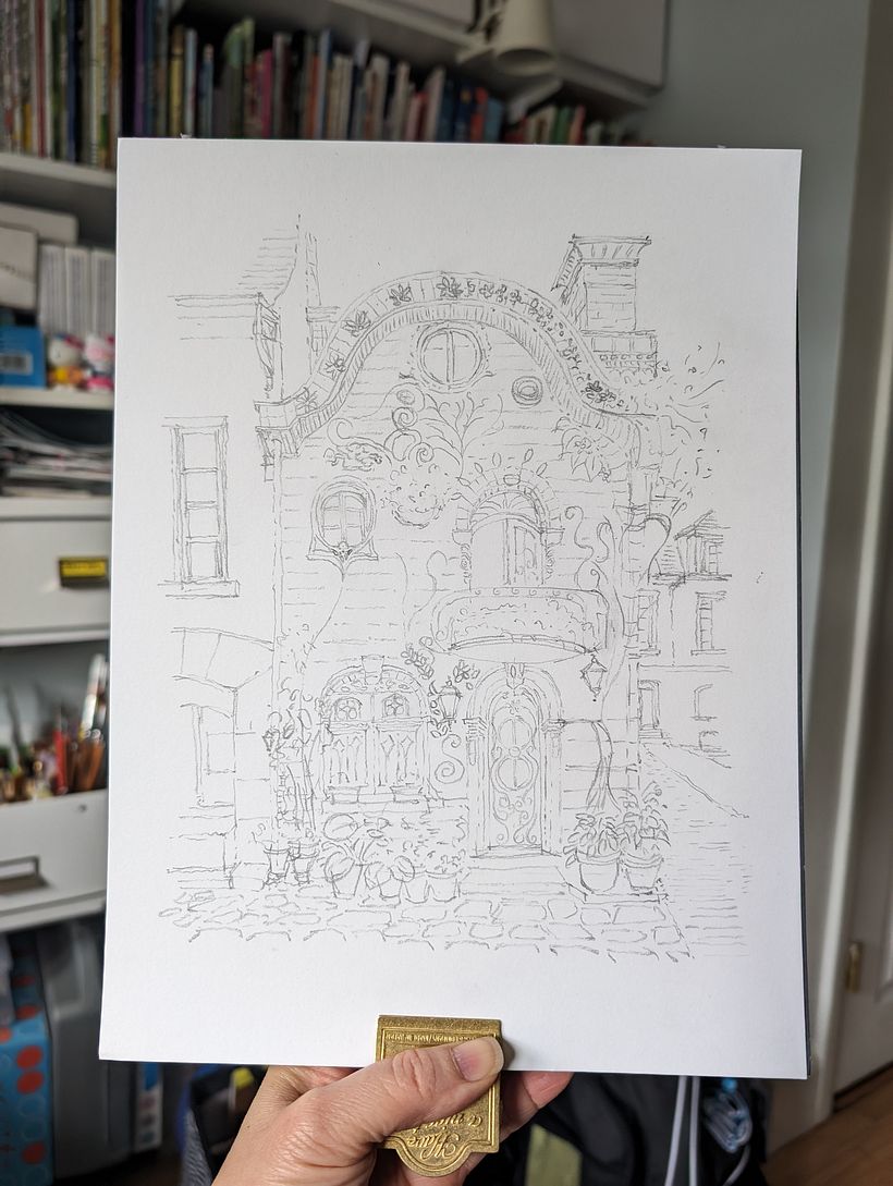 Lovemodern's project for course: Illustrating Charming Scenes with Watercolor and Ink 3