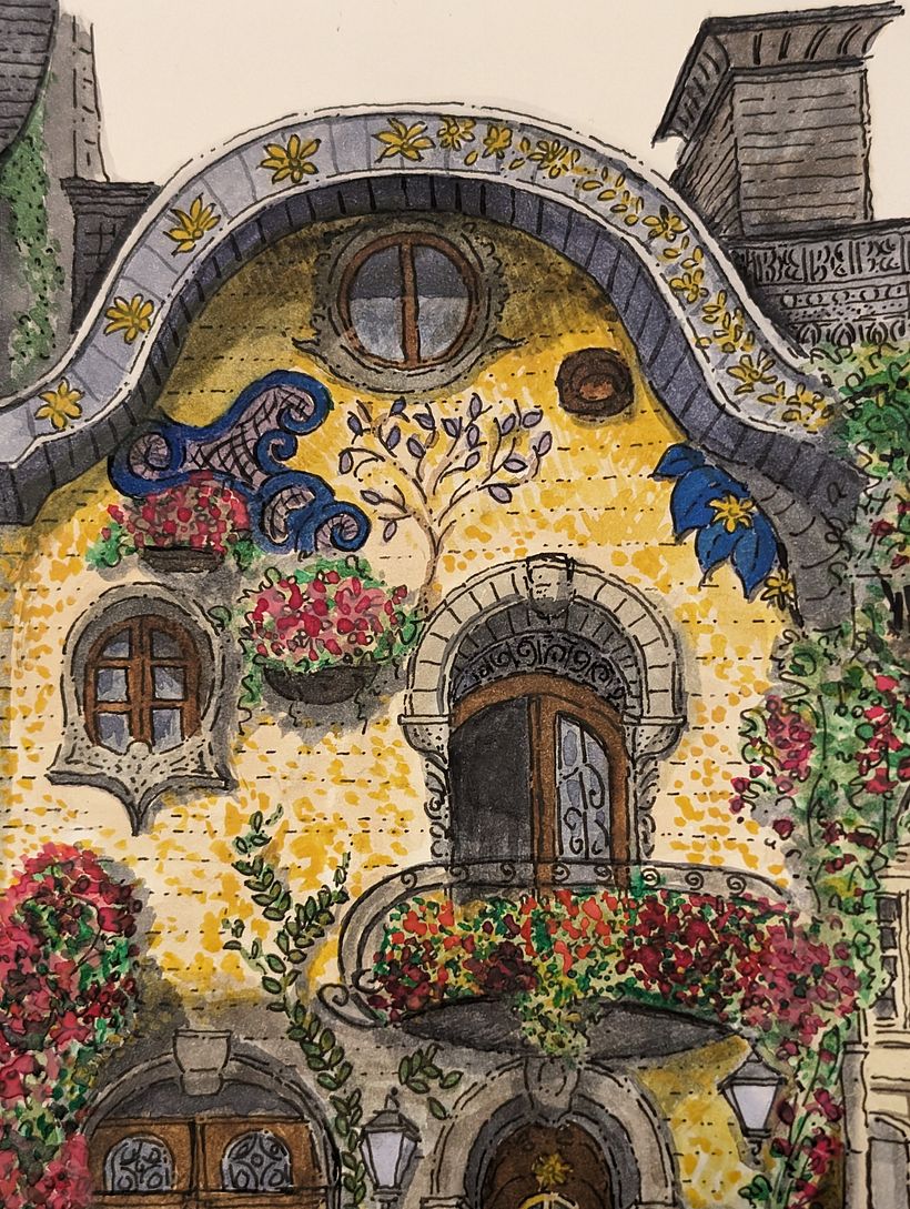 Lovemodern's project for course: Illustrating Charming Scenes with Watercolor and Ink 12