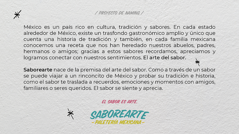 Secretos del naming · Mi proyecto - Saborearte 2