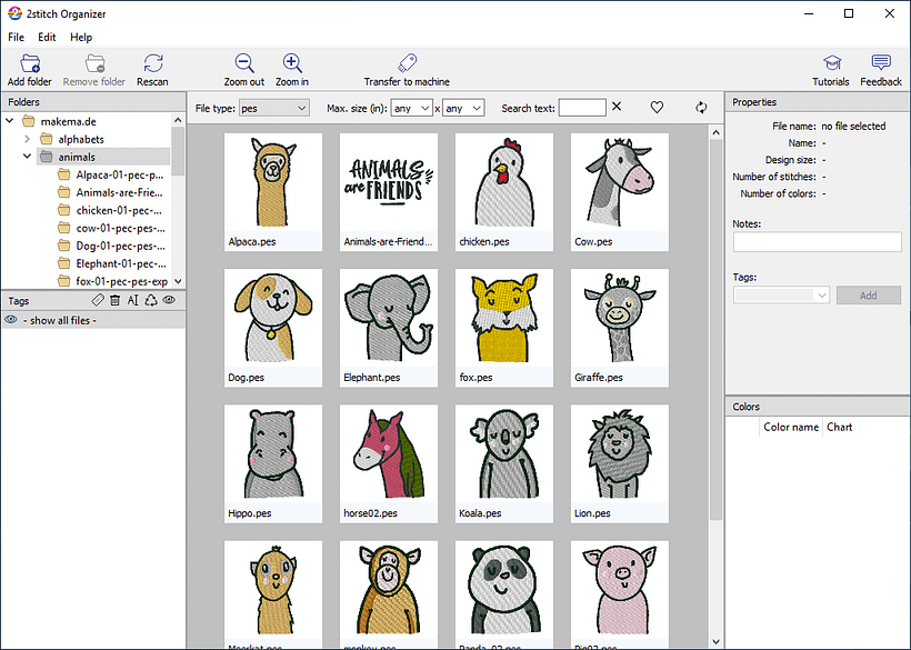 Free embroidery tool 2stitch Organizer