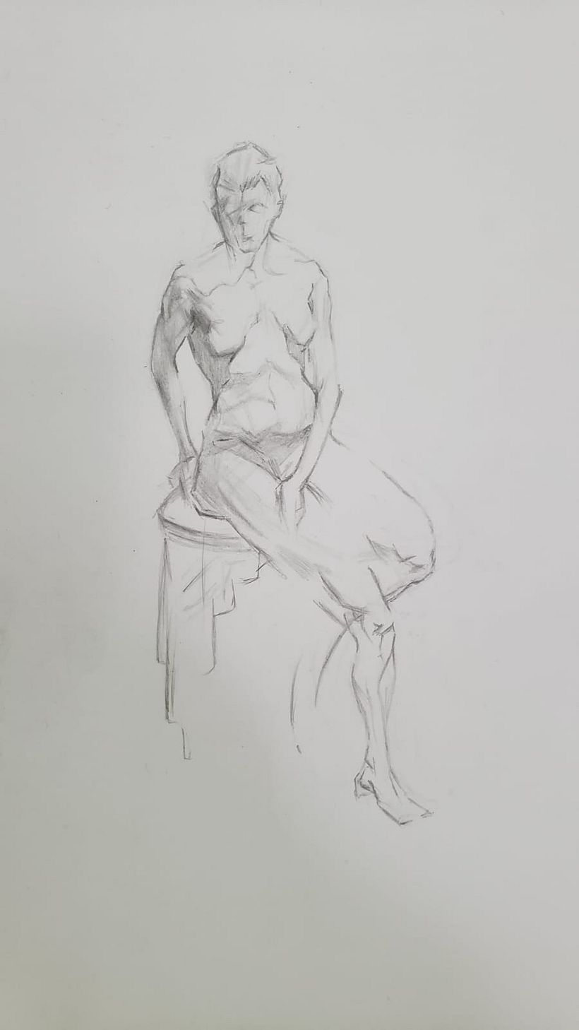 Meu projeto do curso: Introdução ao desenho anatômico com carvão 9